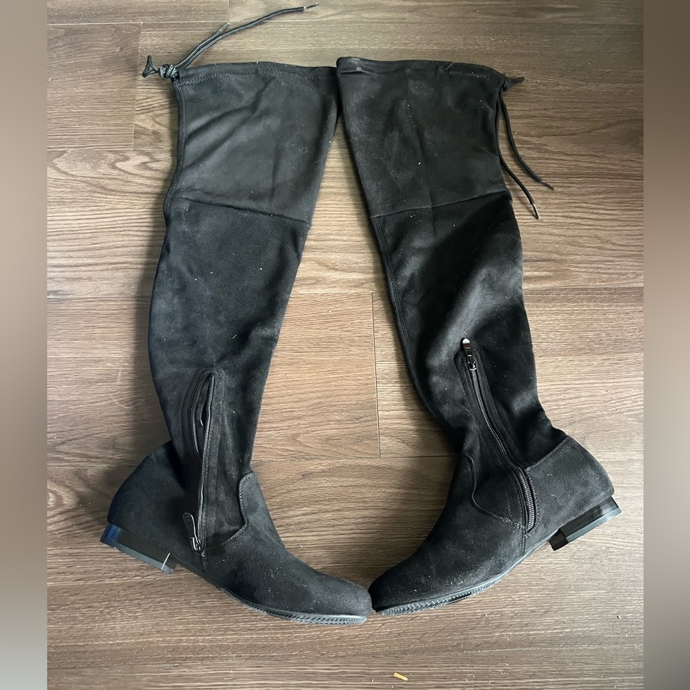 Over the Knee Black Boots